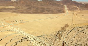 Isarelisch-ägyptische Grenze bei Eilat
