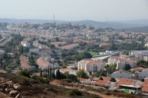 A general view of the West Bank Jewish settlement of Ariel