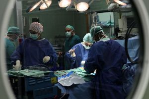 Open heart surgery