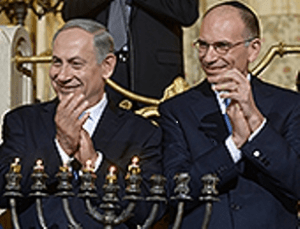 MP Netanyahu und Premierminister Letta