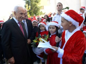 Präsident Peres in Ramala