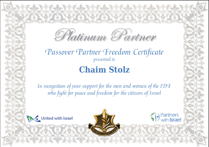 Passover_Partner_Freedom_Certificate