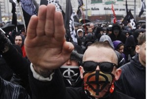 Ukrainische Neo-Nazis in Lemberg