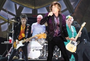 Mick Jagger during Wednesday's Rolling Stones concert in Tel Aviv |Photo credit: KOKO