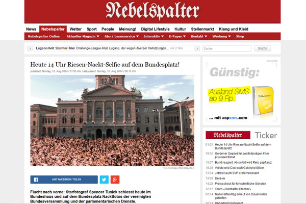 Steilpass für den Nebelspalter.