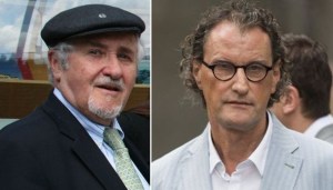 «Private politische Auseinandersetzung»: Josef Bollag, Präsident der israelitischen Kultusgemeinde, und Geri Müller, Badens Stadtammann. Quelle: Keystone