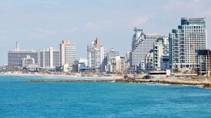 The Tel Aviv coastline